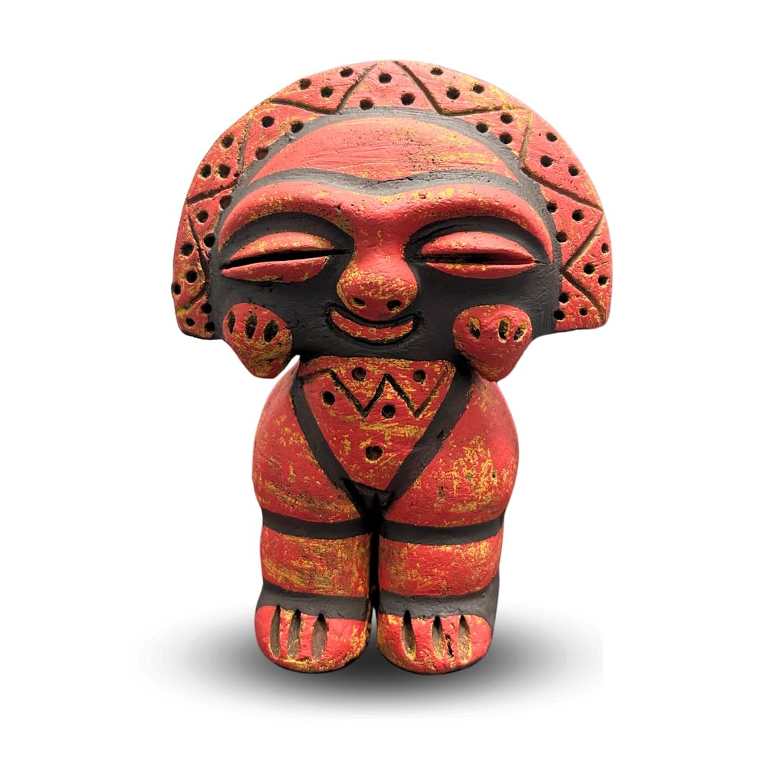 Amazon.com: Handmade Taino Moon Goddess Statue - Clay Sculpture